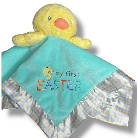 Magic Years Lovey Duck My First Easter Security Blanket Rattle Chick Plush Gift - Picture 4 of 10